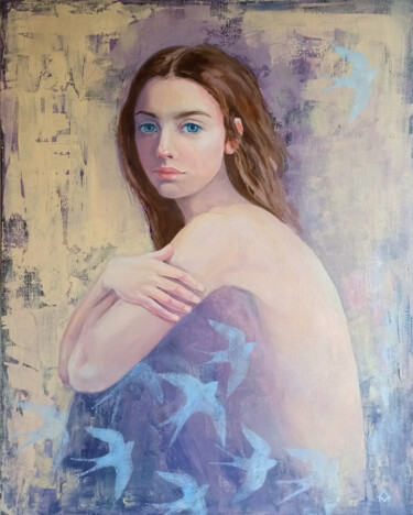 Birth of Spring Pittura intitolato "Birth of Spring" da Alyona Masterkova, Opera d'arte originale, Olio