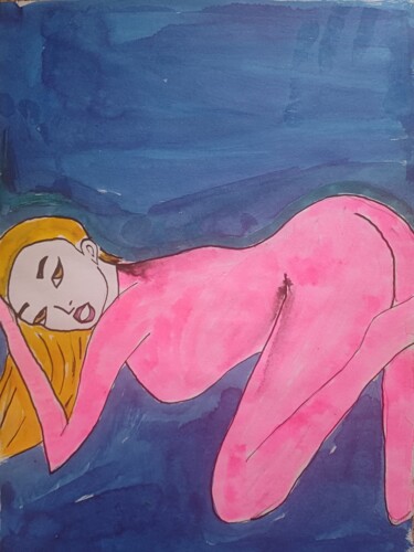Disegno intitolato "Play with me" da Ashton Knighting, Opera d'arte originale, Inchiostro