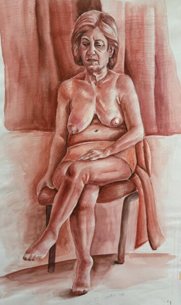 Painting titled "Portrait N10" by Hripsime Gevorgyan, Original Artwork, Pencil