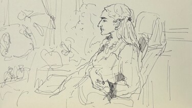 Drawing titled "Dear" by Thenellli, Original Artwork, Ink