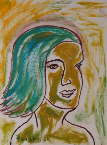 Schilderij getiteld "Charlene - 1" door Pierre Paszkowski, Origineel Kunstwerk, Olie