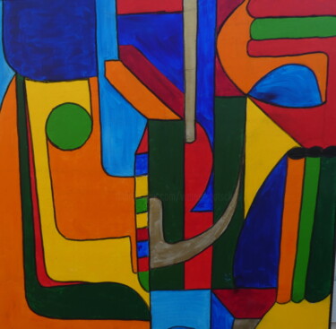 Peinture intitulée "sans titre 2057" par Werner Albert Gatschet, Œuvre d'art originale, Acrylique