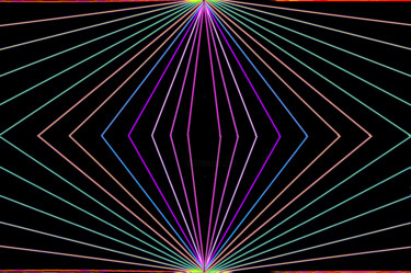Arte digitale intitolato "Geometric 2024-22e" da Ken Lerner, Opera d'arte originale, Lavoro digitale 2D