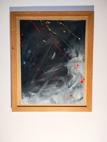 Peinture intitulée "Les cris solubles" par O.C.T.A.V.E, Œuvre d'art originale, Acrylique Monté sur Châssis en bois