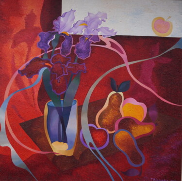 "Irises" başlıklı Tablo Tatyana Binovska tarafından, Orijinal sanat, Petrol