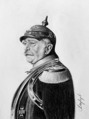 「First chancellor」というタイトルの描画 Владимир Медведевによって, オリジナルのアートワーク, 鉛筆