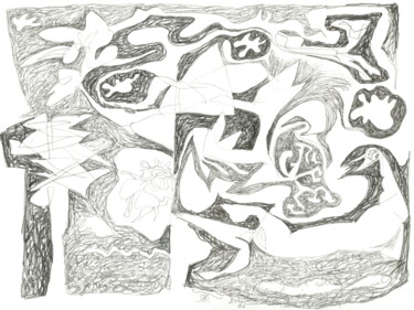 Dessein? 2008-13 Drawing titled "Dessein? 2008-13" by Rémy Verneuil, Original Artwork, Pencil