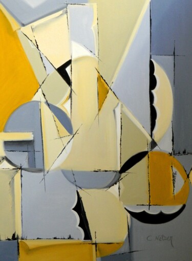 Painting titled "Soft and Dark" by Clari Netzer, Original Artwork, Oil Mounted on Wood Stretcher frame