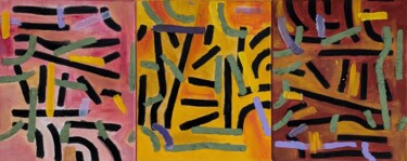 Pittura intitolato "Back to the beginni…" da Graziana Checchia Pantaleone, Opera d'arte originale, Acrilico Montato su Telai…