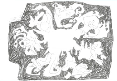 Dessein? 2008-16 Drawing titled "Dessein? 2008-16" by Rémy Verneuil, Original Artwork, Pencil
