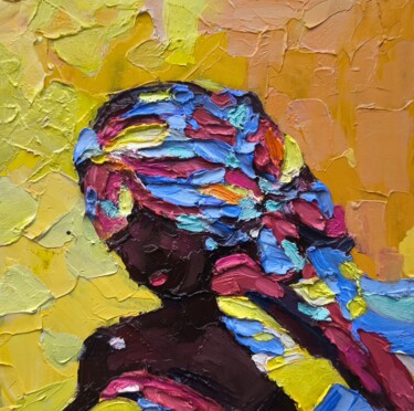 Peinture intitulée "African Queen Paint…" par Svetlana Sindere, Œuvre d'art originale, Huile Monté sur Carton