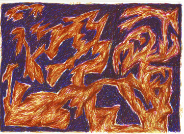 Dessein? 2009-15 图画 标题为“Dessein? 2009-15” 由Rémy Verneuil, 原创艺术品, 铅笔