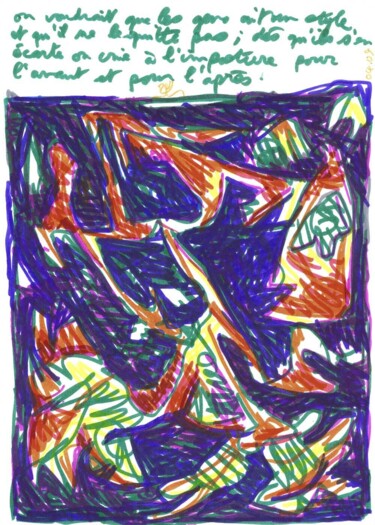 Dessein? 2009-17 제목이 "Dessein? 2009-17"인 그림 Rémy Verneuil로, 원작, 연필
