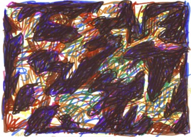 Dessein? 2009-18 图画 标题为“Dessein? 2009-18” 由Rémy Verneuil, 原创艺术品, 铅笔