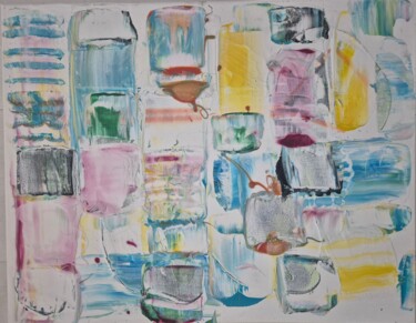 제목이 "paysage bleu blanc 2"인 미술작품 Armand De Latour로, 원작, 아크릴