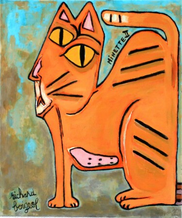 Painting titled "MINETTE" by Richard Boigeol, Original Artwork, Acrylic