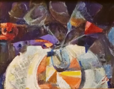 Картина под названием "Полночь" - Tatyana Zakharova, Подлинное произведение искусства, Акрил