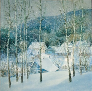 Pittura intitolato "Декабрит" da Vitalij Valsamaki, Opera d'arte originale, Olio Montato su Telaio per barella in legno