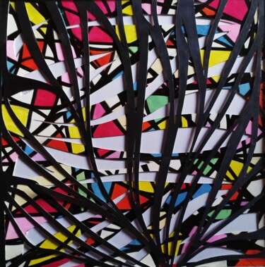 Painting titled "Convergences 112024" by Dominique Jolivet, Original Artwork, Watercolor Mounted on Cardboard