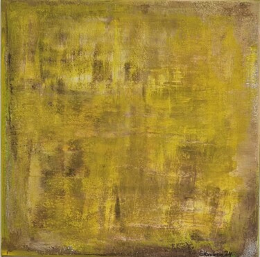 Peinture intitulée "Yellow Sign" par Sigrid Vondran, Œuvre d'art originale, Acrylique Monté sur Châssis en bois
