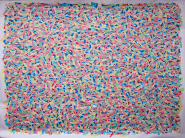 Schilderij getiteld "Ariadna 00" door Rémy Verneuil, Origineel Kunstwerk, Acryl Gemonteerd op Frame voor houten brancard