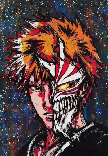 Pintura intitulada "Ichigo" por Sérgio Clemente, Obras de arte originais, Acrílico
