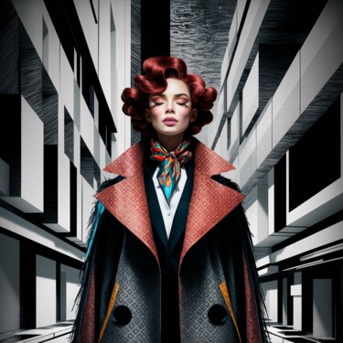 Digital Arts titled "retro chic" by Dinem, Original Artwork, AI generated image