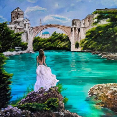 제목이 "Mostar"인 미술작품 Mevlida Sofic로, 원작, 기름