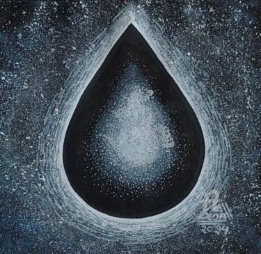 Drawing titled "Akaash - sky" by Suddha Sama, Original Artwork, Acrylic