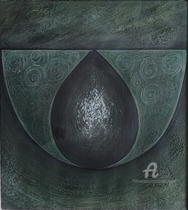 Drawing titled "Air and sky" by Suddha Sama, Original Artwork, Acrylic