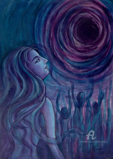 Painting titled "SEARCHING SOUL" by Suddha Sama, Original Artwork, Acrylic