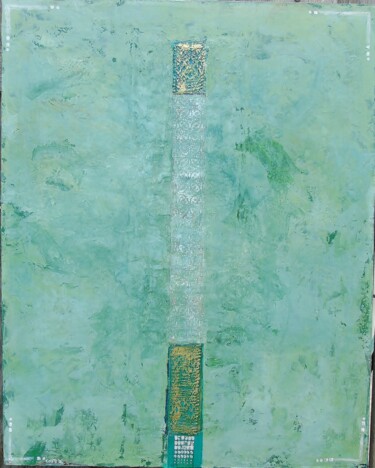 Painting titled "eau 2024" by Daniel Coste, Original Artwork, Acrylic Mounted on Wood Stretcher frame