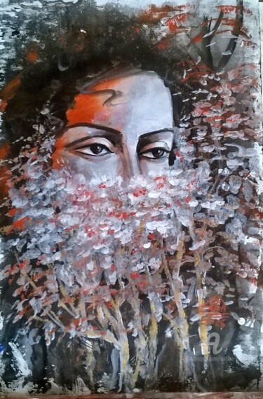 Painting titled "VAN KANYA-(DAUGHTER…" by Suddha Sama, Original Artwork, Acrylic