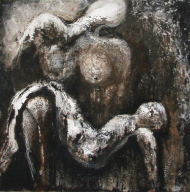 Pintura intitulada "PIETA" por Betty Fevrier, Obras de arte originais, Acrílico