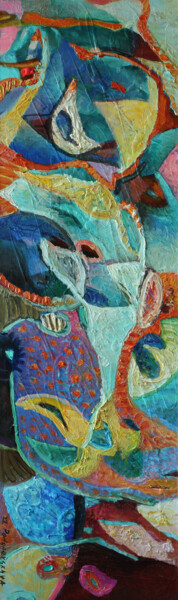 BLUE #3 Peinture intitulée "BLUE #3" par Marina Podgaevskaya, Œuvre d'art originale, Huile