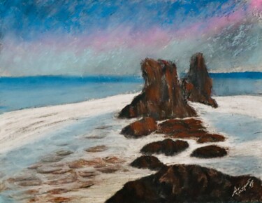 Schilderij getiteld "Happy day" door Alicia Lopez, Origineel Kunstwerk, Pastel