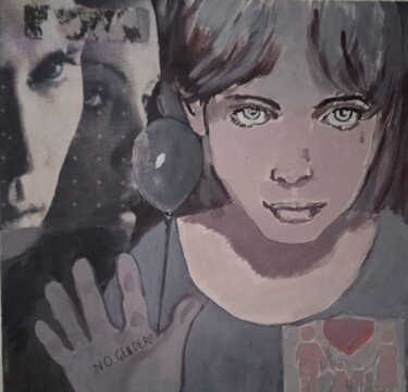 Painting titled "no gender" by Luciana Mayer, Original Artwork, Collages