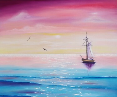 Painting titled "Energy picture Inte…" by Balaness Oily, Original Artwork, Oil