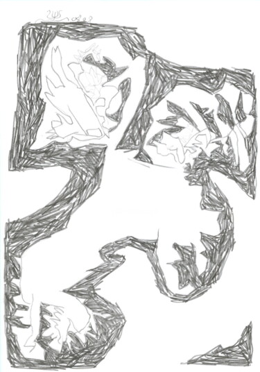 Dessein? 2008-22 Drawing titled "Dessein? 2008-22" by Rémy Verneuil, Original Artwork, Pencil