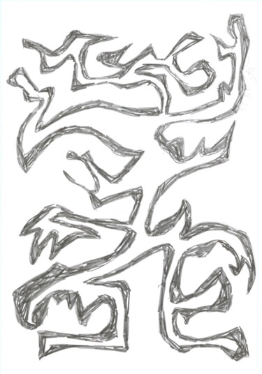 Dessein? 2008-31 (31 A) 图画 标题为“Dessein? 2008-31 (3…” 由Rémy Verneuil, 原创艺术品, 铅笔