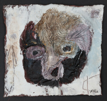 Pintura titulada "Mueca" por Véronique Attia, Obra de arte original, Acrílico Montado en Otro panel rígido