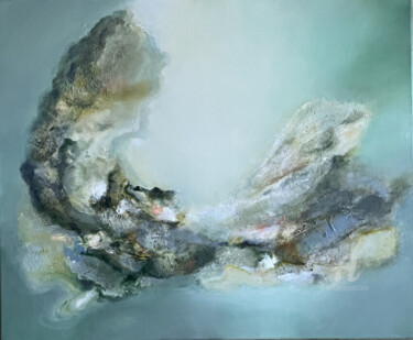 Painting titled "Dawn" by Mona Barbu, Original Artwork, Acrylic Mounted on Other rigid panel