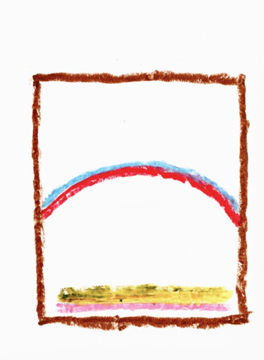 Disegno intitolato "Untitled No. 4424" da Alessio Lucarini, Opera d'arte originale, Pastello