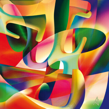 Digitale Kunst mit dem Titel "2818" von Jean Jacques Apertet, Original-Kunstwerk, Digitale Malerei