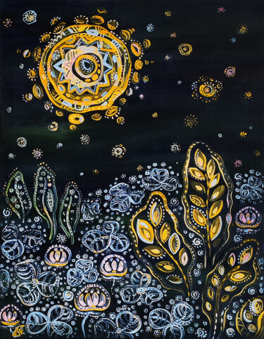 Sunrise happens and night Картина под названием "Sunrise happens and…" - Yulia Belasla, Подлинное произведение искусства, Масло