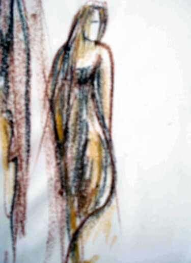Drawing titled "impresson1" by Suddha Sama, Original Artwork, Pastel