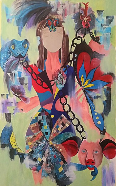 绘画 标题为“Self-reflection” 由Constantina Seracin, 原创艺术品, 丙烯