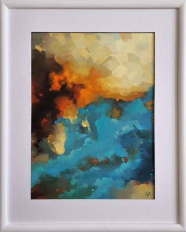 Schilderij getiteld "Universe I" door Alexandru Gutu, Origineel Kunstwerk, Olie