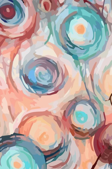 Abstract 14665 Artes digitais intitulada "Abstract 14665" por Hrdesign111, Obras de arte originais, Pintura digital
