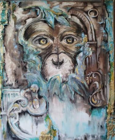 Painting titled "presenze" by Ludo, Original Artwork, Acrylic